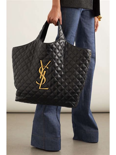 ysl downtown bag sizes|ysl large quilted tote bag.